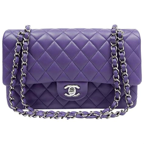 purple chanel handbags